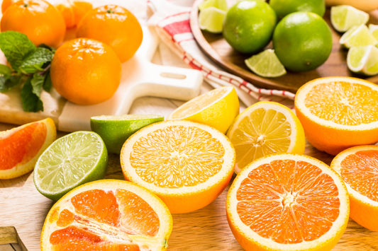 Agrumi freschi: arance, limoni e pompelmi