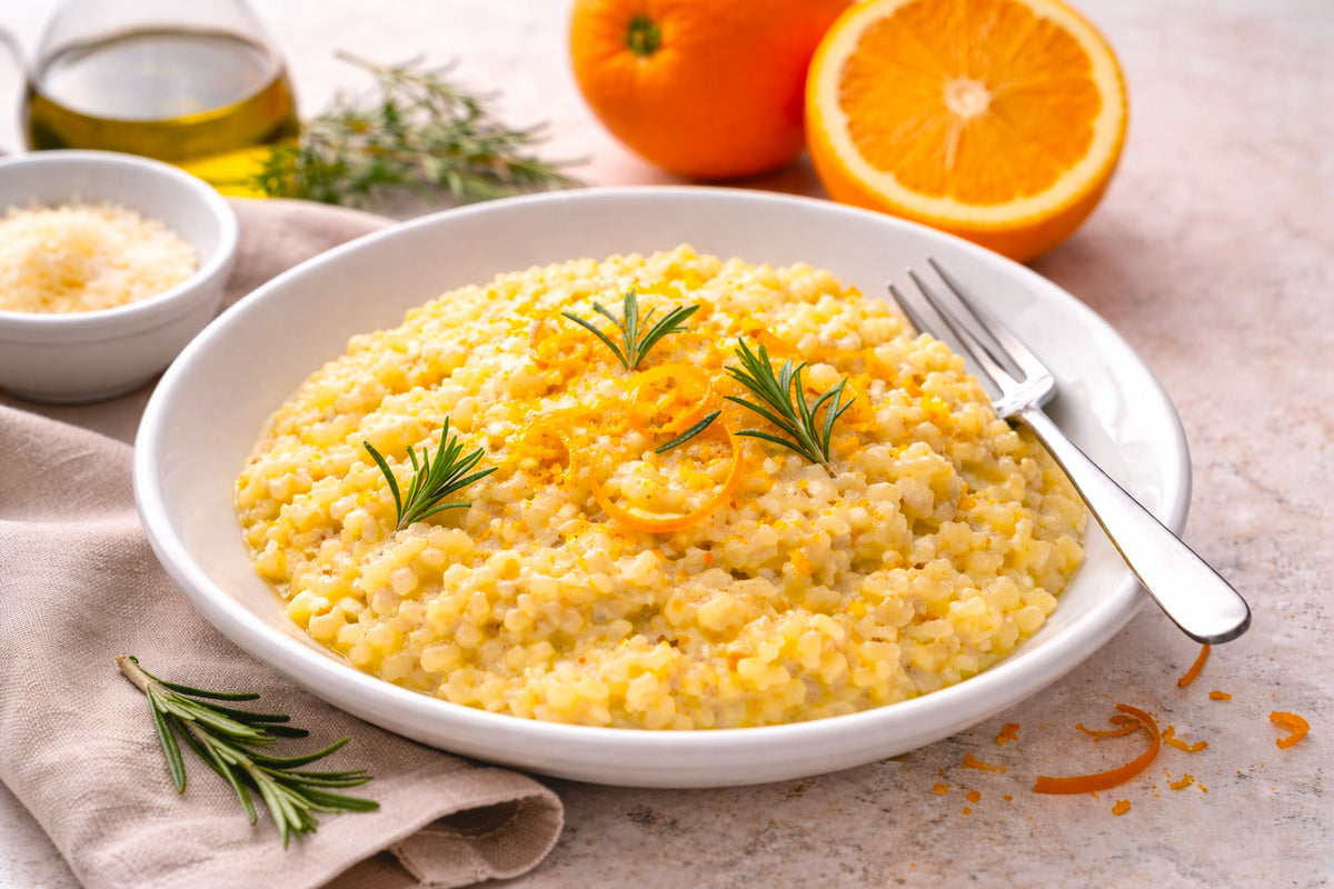 Risotto all’arancia e rosmarino